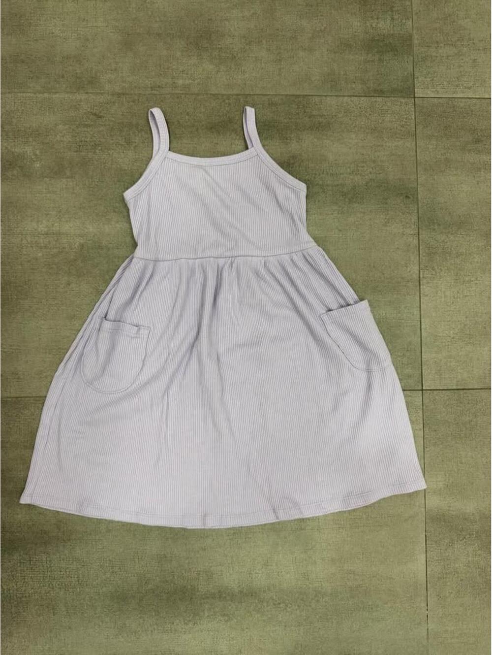 Girls • 6t • Old Navy • Lavender Ribbed Knit Pocket Dress